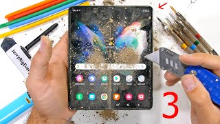 Is the Galaxy Fold 3 really 80 Stronger  Durability Test [upl. by Yrollam868]