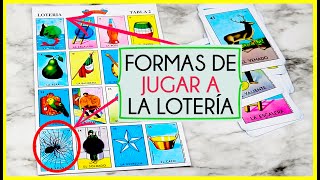 FORMAS DE JUGAR A LA LOTERIA MEXICANA lotería loteríamexicana [upl. by Kotick]