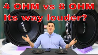 Myth busted real test 4 Ohm vs 8 Ohm speaker Car audio system PRV AUDIO 6MR500NDY [upl. by Yhtnomit]