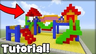 Minecraft Tutorial How To Make A Playground House [upl. by Nesyt895]