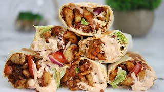 TASTIEST CHICKEN WRAP PERFECT CHICKEN WRAP [upl. by Nadnarb162]