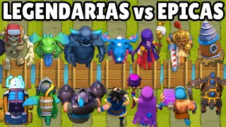 LEGENDARIAS VS EPICAS  CUAL ES MEJOR CALIDAD  OLIMPIADAS de CLASH ROYALE [upl. by Santana]