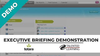 Totara Learning Executive Briefing Demonstration [upl. by Gagne841]