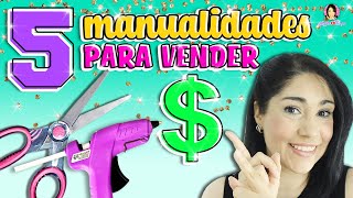 5 Manualidades que puedes ✂️ VENDER y GANAR DINERO 🤑 desde CASA  Marlene Campos [upl. by Rosy812]