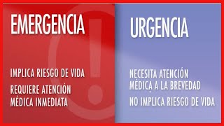 5 diferencias entre urgencia y emergencia que debes conocer [upl. by Moguel]