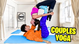 RECREATING CUTE COUPLES YOGA POSES PART 1 first kiss 😘🧘‍♀️ Nick Bencivengo [upl. by Ofloda]