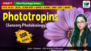 PHOTOTROPIN  CSIRNET  GATE  Plant biology  sensory photobiology [upl. by Dhruv263]