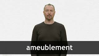 How to pronounce AMEUBLEMENT in French [upl. by Eledoya]