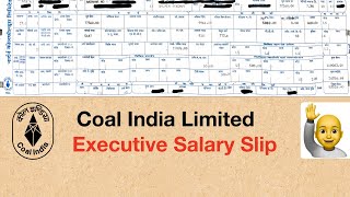 Coal India Executive Salary slip [upl. by Idieh]