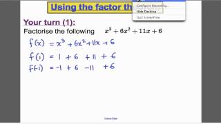 The Factor Theorem  Edexcel Maths ALevel [upl. by Bouldon727]