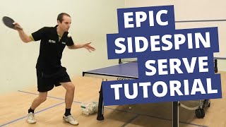 Epic sidespin serve tutorial [upl. by Nauqit]