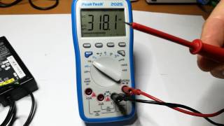 How to check a notebook AC Adapter with a multimeter [upl. by Nawj]