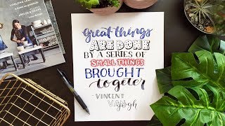 8 Hand Lettering Fonts HowTo Draw Different Styles [upl. by Lisette]