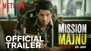 Mission Majnu  Sidharth Malhotra Rashmika Mandanna  Official Trailer  Netflix India [upl. by Nillek]