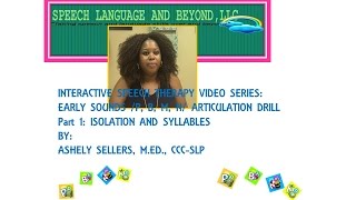 Speech Therapy Techniques Early Speech Sound Articulation Drill PBMN Part 1 [upl. by Illil]