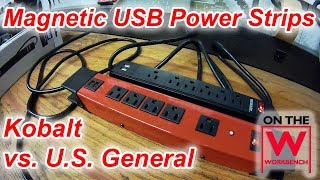 Magnetic USB Power Strips  Harbor Freight vs Lowes [upl. by Nert598]