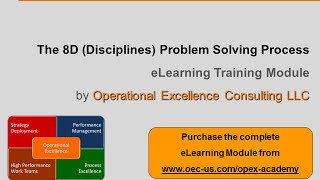 Operational Excellence 101  5 The 8D Problem Solving Process [upl. by Attecnoc]