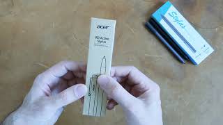 Acer USI Active Stylus Pen Unboxing and First Impression [upl. by Melvena283]