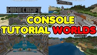 Minecraft Bedrock ALL CONSOLE Tutorial Worlds DOWNLOAD [upl. by Ennej]