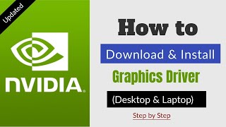 How to Download and Install NVIDIA Graphics Card Driver in PcLaptop UPDATED [upl. by Usanis]