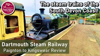 Dartmouth Steam Railway  Paignton to Kingswear Train Review [upl. by Aisauqal]