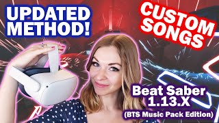 Download Custom Songs for Beat Saber  Updated Method for Oculus Quest BMBF 1130 ONLY [upl. by Oine]