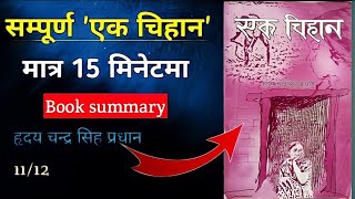 एक चिहान  ek chihan novel summary  ek chihan nepali upanyas class 12  ek chihan summary in nepali [upl. by Vanthe766]