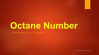 Octane Number [upl. by Pals]