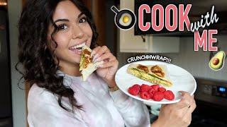 COOK AND EAT BREAKFAST WITH ME  Steph Pappas [upl. by Ateloj739]