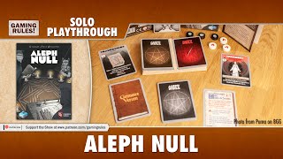 Aleph Null  Solo Playthrough [upl. by Narut]