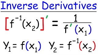 Derivatives of Inverse Functions  Calculus [upl. by Avilo]