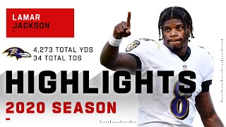 Lamar Jackson Full Season Highlights  NFL 2020 [upl. by Accalia]