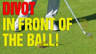 Golf How To Take a Divot in Front of the Ball DO THIS [upl. by Acenom374]