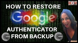 How Restore Google Authenticator Backup Codes for iPhone [upl. by Rhoads]