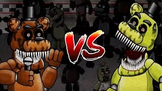 FREDDY AND GOLDEN FREDDY FIGHT TO THE DEATH  Five Fights at Freddys Five Nights at Freddys [upl. by Appel303]