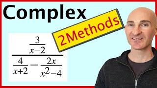 Simplifying Complex Fractions 2 Methods [upl. by Rodmur]