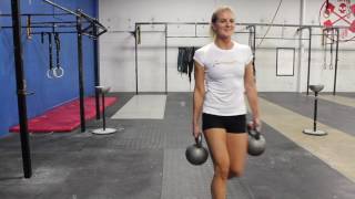 Kettlebell Farmers Walk  CrossFit Exercise Guide [upl. by Ennayar567]