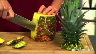 How to Cut Pineapple  Allrecipes [upl. by Allimac]