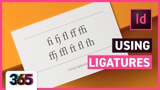 Ligatures  InDesign CC Tutorial 296365 [upl. by Yhtnomit]