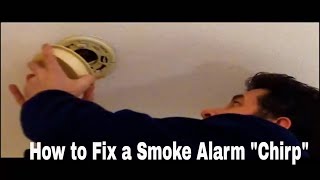 How to Fix Smoke Alarm Chirping Sound [upl. by Dietz]