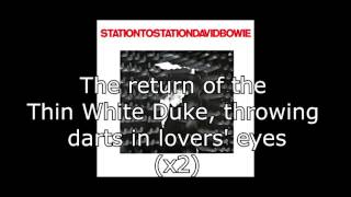 Station to Station  David Bowie  Lyrics [upl. by Winton]