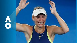 Simona Halep v Caroline Wozniacki match highlights  Australian Open 2018 [upl. by Hewe]