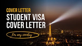 How to write a visa cover letter Student long stay [upl. by Wynn]