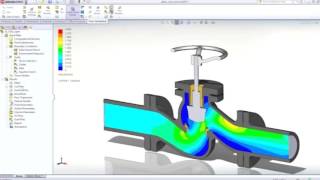 SolidWorks Simulación de fluidos [upl. by Oivat]