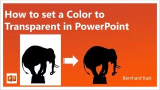 How to set a Color to Transparent in PowerPoint [upl. by Anecuza]