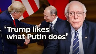 Bernie Sanders on Trump’s alignment with Russia [upl. by Nonregla970]