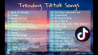 Tiktok Hits  Trending Tiktok Songs  WBM Lyrics [upl. by Denoting]