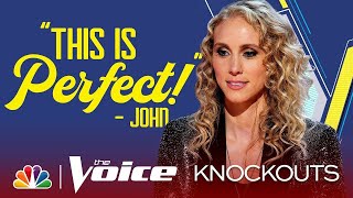 Cali Wilson sing quotWicked Gamequot on The Knockouts of The Voice 2019 [upl. by Darsey]