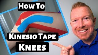 How To KT Tape A Knee │ Easy Guide To Kinesio Taping Knees [upl. by Maxie]