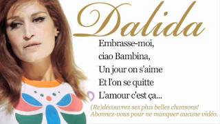 Dalida  Ciao ciao bambina  Paroles Lyrics [upl. by Nnayr]